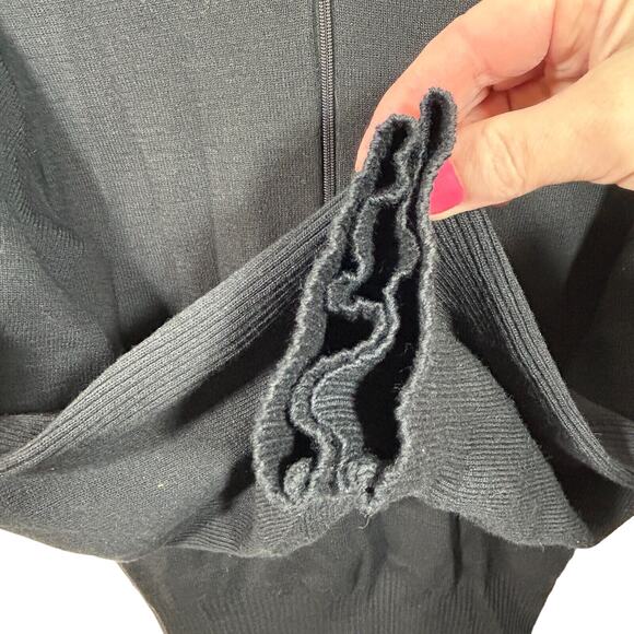 Vintage Demetre Wool 1/4 Zip Pullover Sweatshirt Mens L Knit Ski Mock Neck - Picture 7 of 7